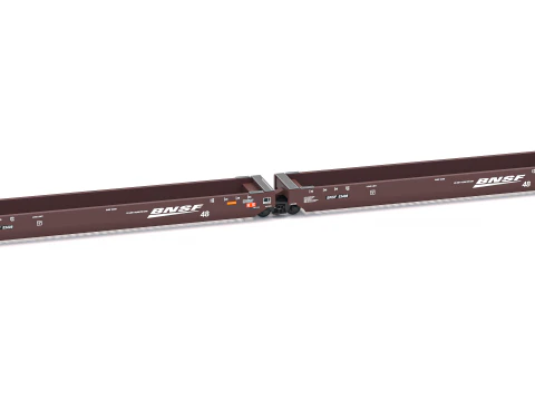 डबल स्टैक रेलकार बीएनएसएफ 3D मॉडल