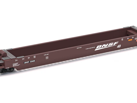 डबल स्टैक रेलकार बीएनएसएफ 3D मॉडल