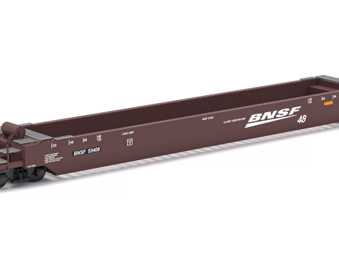Вагон Husky Stack BNSF 3D Модель