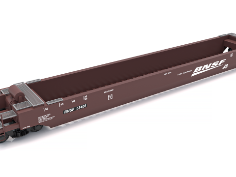 Вагон Husky Stack BNSF 3D Модель