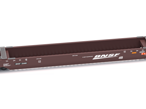 Вагон Husky Stack BNSF 3D Модель