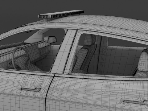 Tesla Y Policía 2024 Modelo 3D