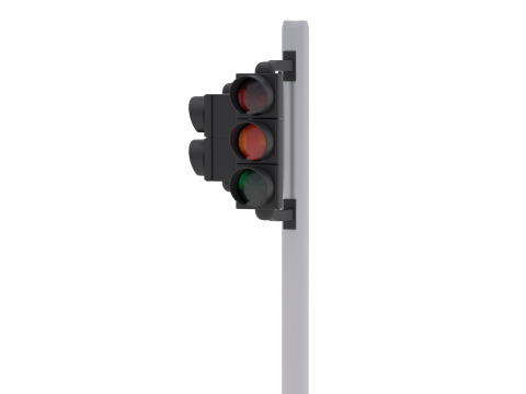 Светофор v1 3D Модель