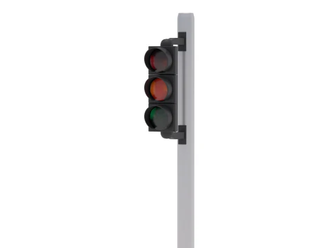Traffic Light v2 3D Model