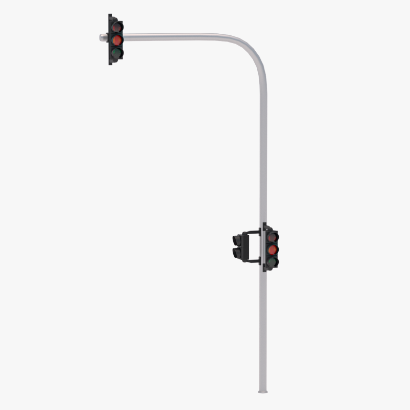 Светофор v4 3D Модель .c4d .max .obj .3ds .fbx .stl .blend