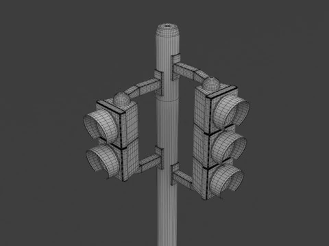 信号機セットコレクション 3Dモデル