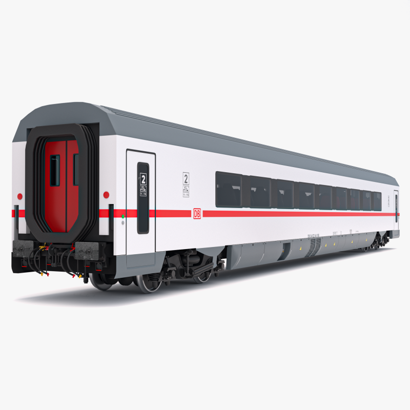 Ampz Vagão Ferroviário DB Modelo 3D .c4d .max .obj .3ds .fbx .stl .blend