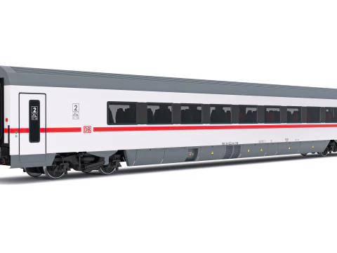 Vagone ferroviario Ampz DB Modello 3D