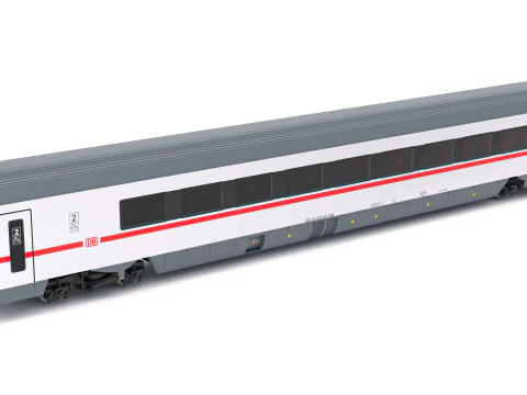 Vagone ferroviario Ampz DB Modello 3D