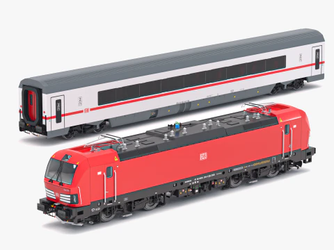 Cole&ccedil;&atilde;o DB de trem de passageiros 1 Modelo 3D