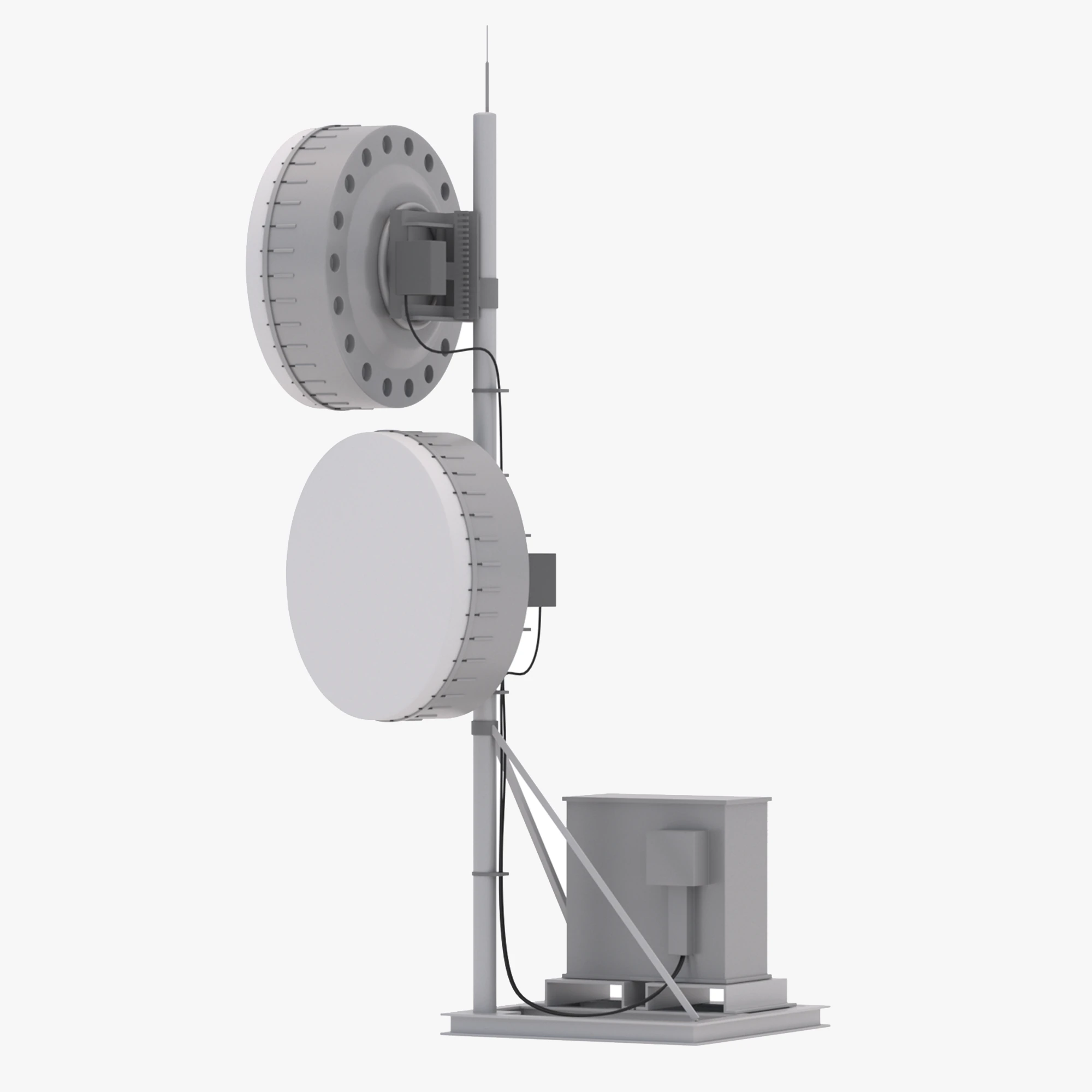 Mobile Antenna v1 3D Model .c4d .max .obj .3ds .fbx .stl .blend 