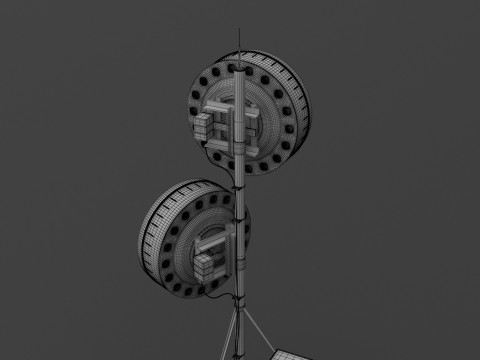 Мобильная антенна v1 3D Модель