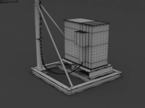 Мобильная антенна v1 3D Модель