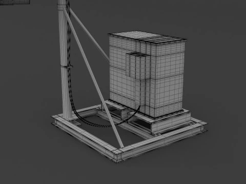 Mobile Antenna v1 3D Model