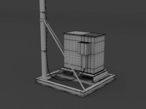 Antenne mobile v2 Modèle 3D