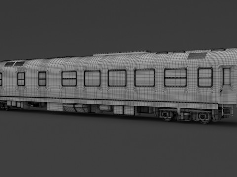 AEG DE IC-2000N Lokomotif 3D Model