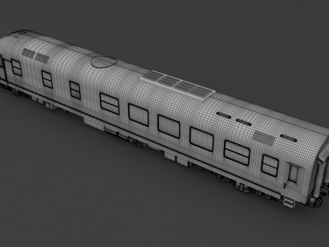 AEG DE IC-2000N Lokomotif 3D Model