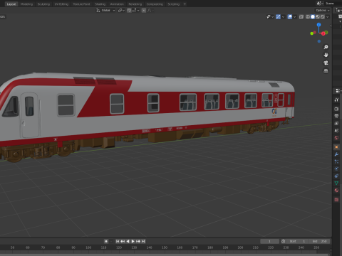 AEG DE IC-2000N Lokomotif 3D Model