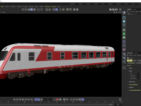 Locomotiva AEG DE IC-2000N Modello 3D