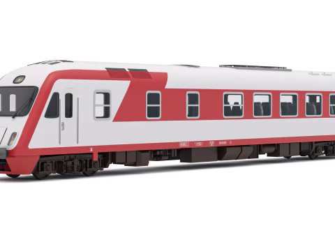 AEG DE IC-2000N Passenger Train 3D Model