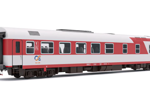 AEG DE IC-2000N Passenger Train 3D Model