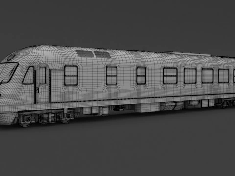 AEG DE IC-2000N Passenger Train 3D Model