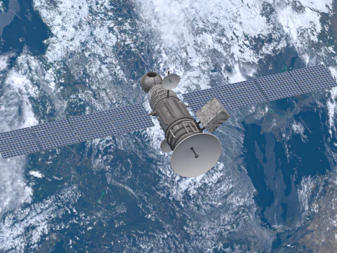 Weather Satellite 1 3D Model