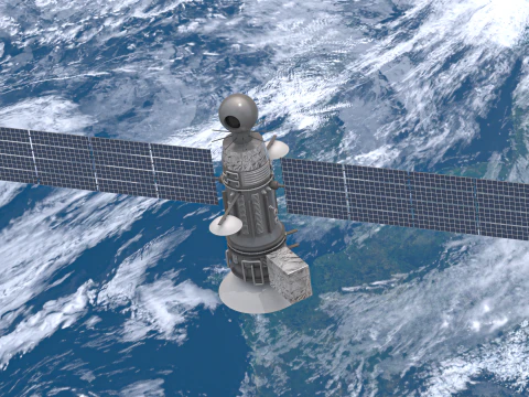 Weather Satellite 1 3D Model