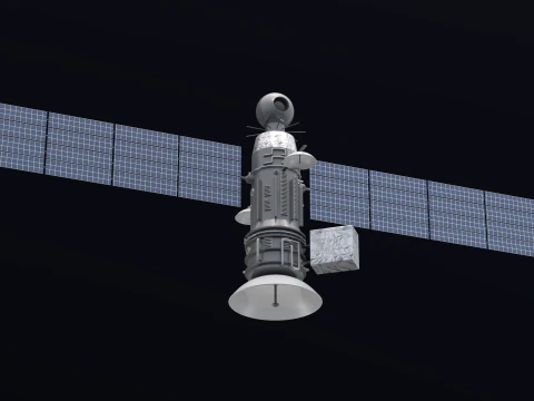 Weather Satellite 1 3D Model
