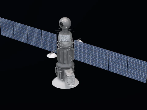 Weather Satellite 1 3D Model