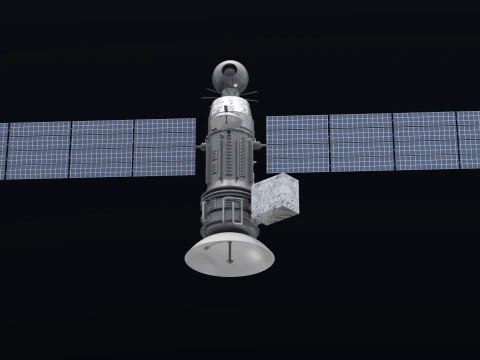 Weather Satellite 1 3D Model