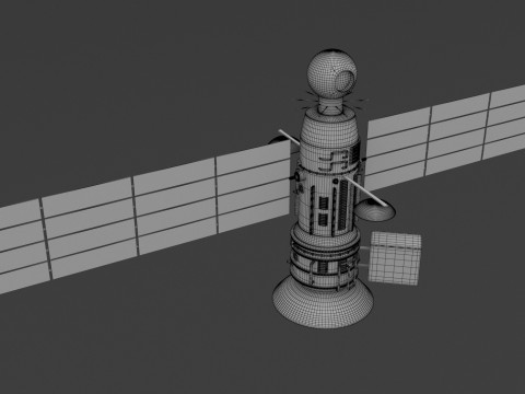 Satelita pogodowy 1 Model 3D