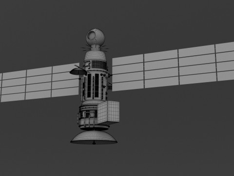 Satelita pogodowy 1 Model 3D