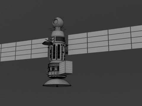 Weather Satellite 1 3D Model