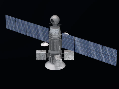 Weather Satellite 2 3D Model