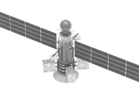 Weather Satellite 2 3D Model