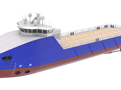 Tug Supply Vessel 3D Model