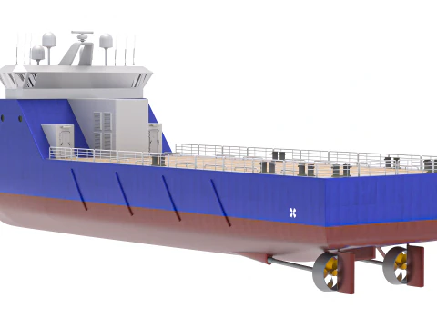 Tug Supply Vessel 3D Model