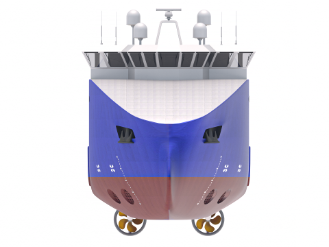 Буксирне судно постачання 3D Модель