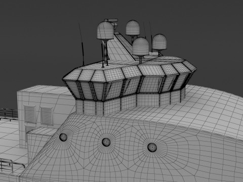 Буксирне судно постачання 3D Модель