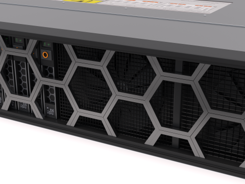 데이터 서버 4U 3 3D 모델