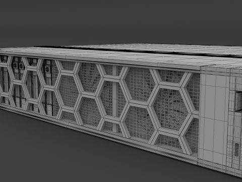 데이터 서버 4U 3 3D 모델