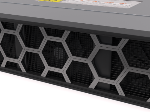 Servidor de datos 4U 4 Modelo 3D