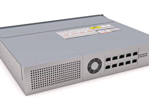 Data Storage Server Collection 3D Model