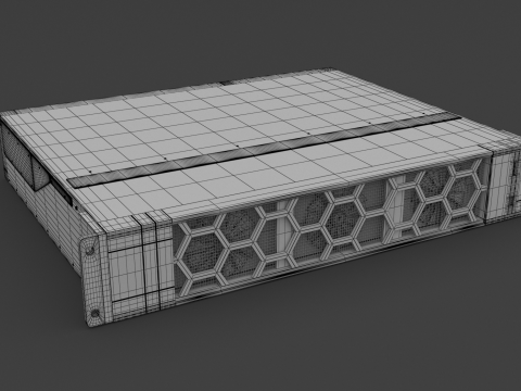 Colección de servidores de almacenamiento de datos Modelo 3D