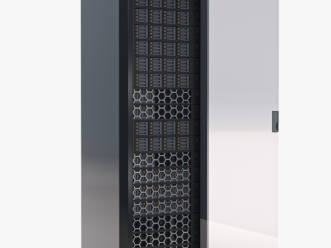 Стойка сервера данных 3D Модель