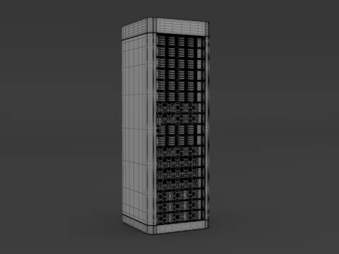Rack del server dati Modello 3D