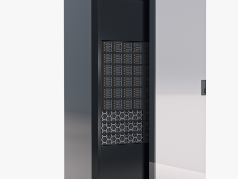 Стойка сервера данных 2 3D Модель