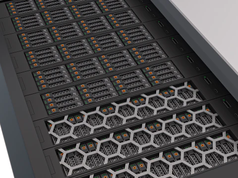 Rack del server dati 2 Modello 3D