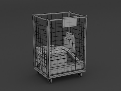 Contenedor rodante Modelo 3D